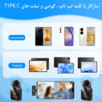 ست میکروفن بی سیم پلوز مدل wireless Lavalier Dual TYPE C