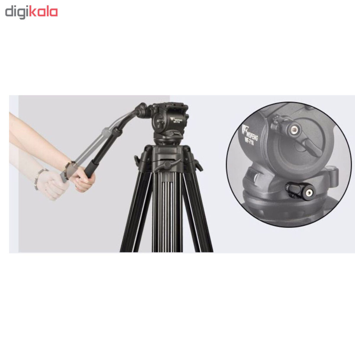سه پایه دوربین ویفنگ مدل WF-718B