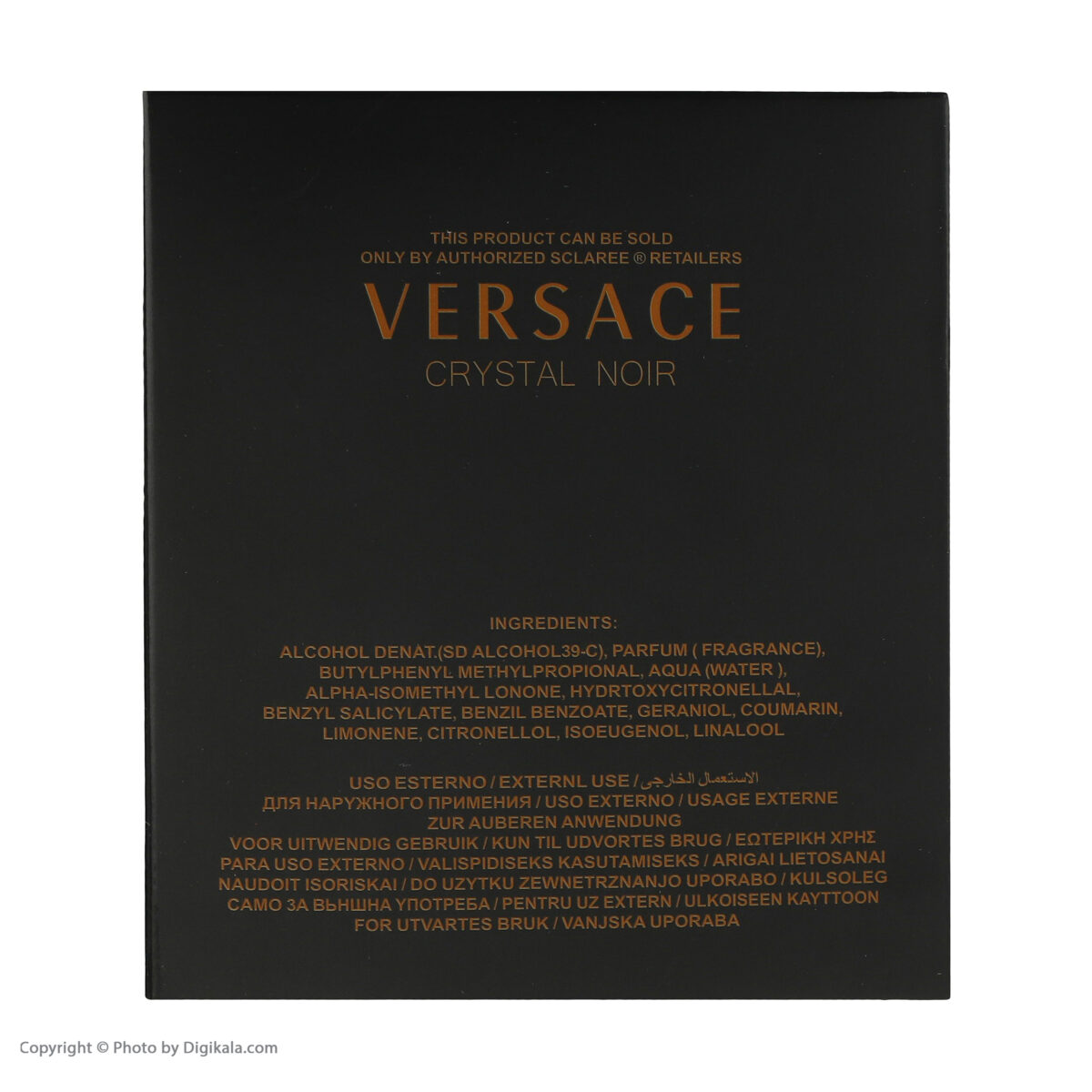 ادو پرفیوم زنانه اسکلاره مدل Versace Crystal Noir حجم 100 میلی لیتر