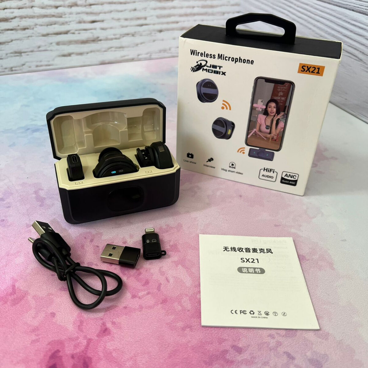 ست میکروفن بیسیم جت موبیکس مدل X21