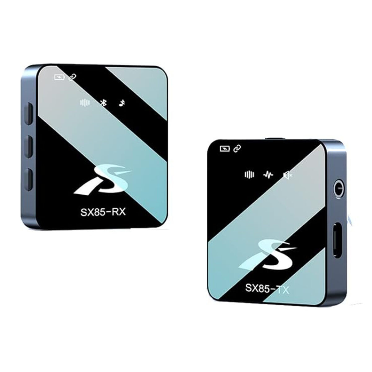 ست میکروفن یقه ای بی سیم مدل SX85 Dual Mic Iphone