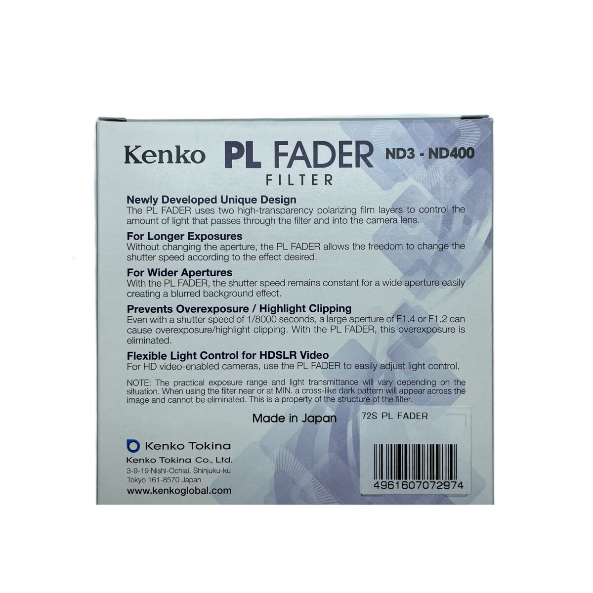 فیلتر لنز کنکو مدل NDX 3-400 - 72MM