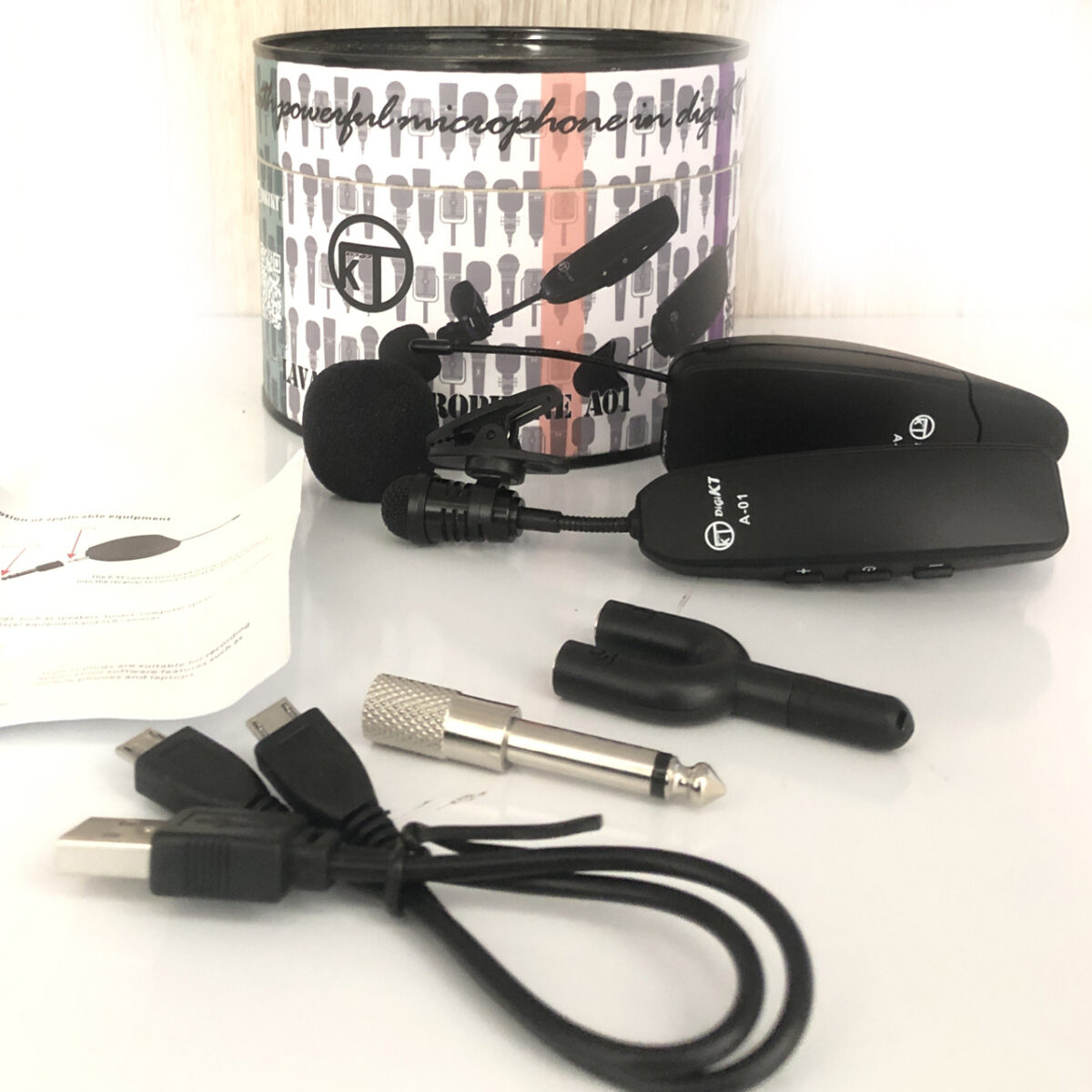 ست میکروفن بی سیم کی تی مدل A-01 مجموعه 2 عددی