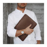 کاور لپ تاپ سندمارک مدل Pro Leather مناسب برای لپ تاپ مک بوک 16 اینچی