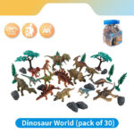 فیگور حیوانات انیمال پلنت مدل Dinosaurs کد D6604 مجموعه 30 عددی