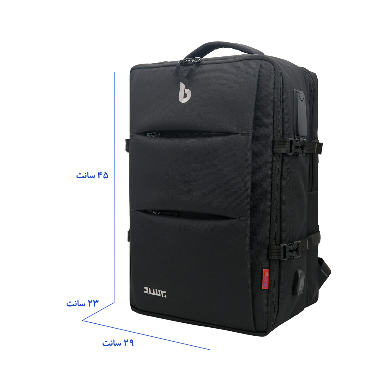 کوله پشتی لپ تاپ برساد مدل Bb 114 مناسب برای لپ تاپ 14.1 تا 15.6 اینچی