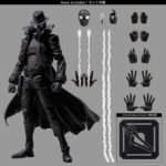 اکشن فیگور مدل مرد عنکبوتی طرح SPIDER MAN NOIR