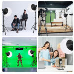نور ثابت ال ای دی پلوز مدل Foldable Dual Color Temperature 150W KIT
