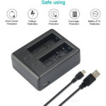 شارژر باتری دوربین مدل KIT-SJ4000-USB بسته 2 عددی