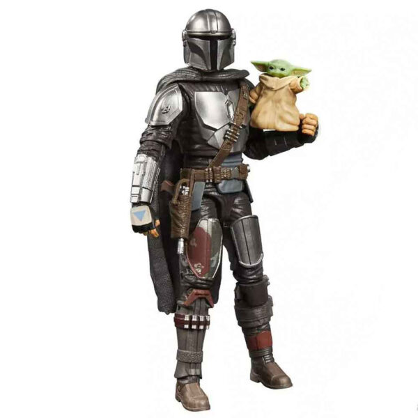 اکشن فیگور مدل مندلورین و بیبی یودا دین جارین طرح Mandalorian Baby Yoda Star Wars The Child