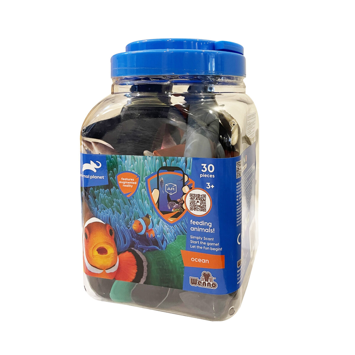 فیگور حیوانات انیمال پلنت مدل Ocean کد D6602 مجموعه 30 عددی