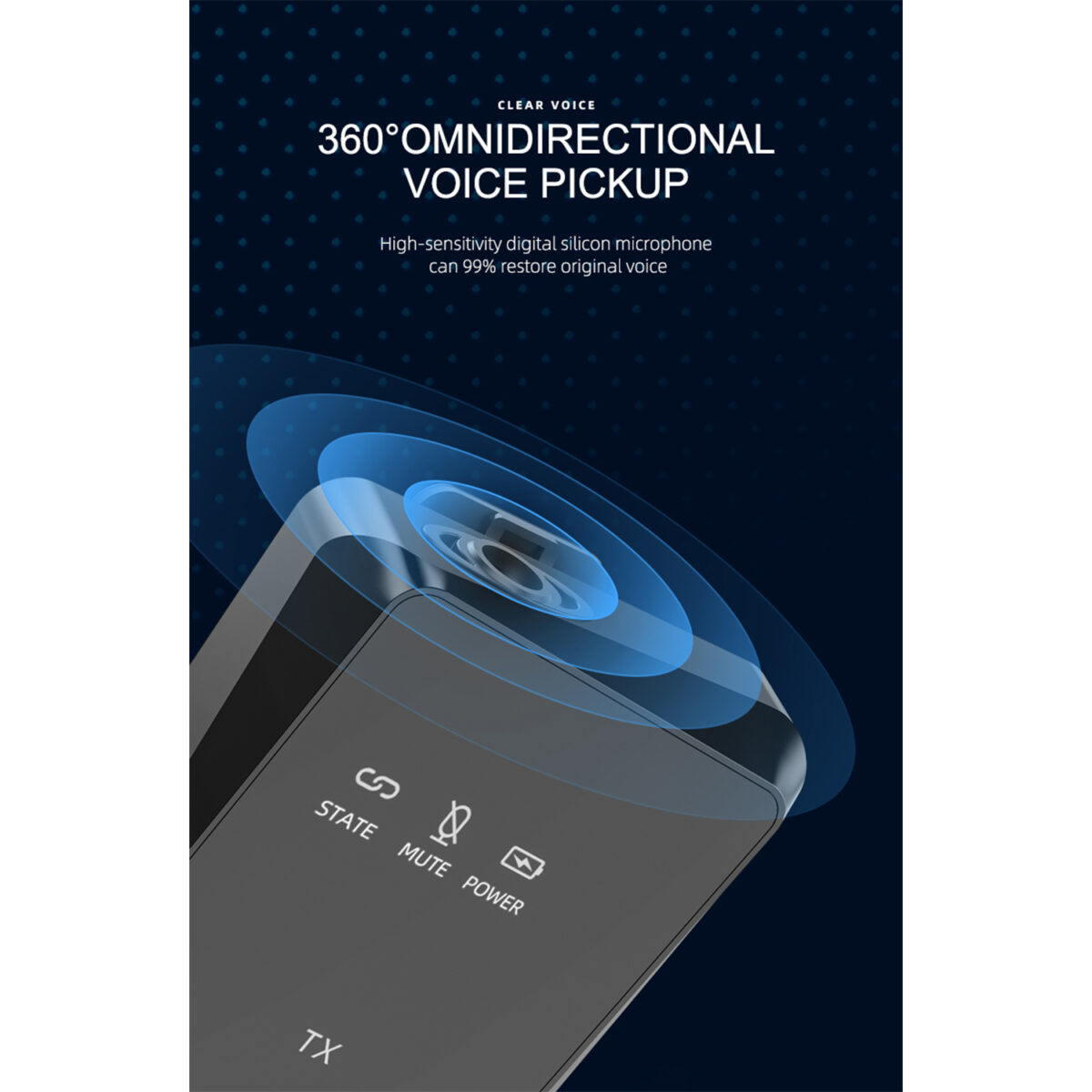میکروفن یقه ای مدل AirSky TX