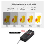 چادر عکاسی پلوز مدل Folding Portable 80W ابعاد 80x80 سانتی متر