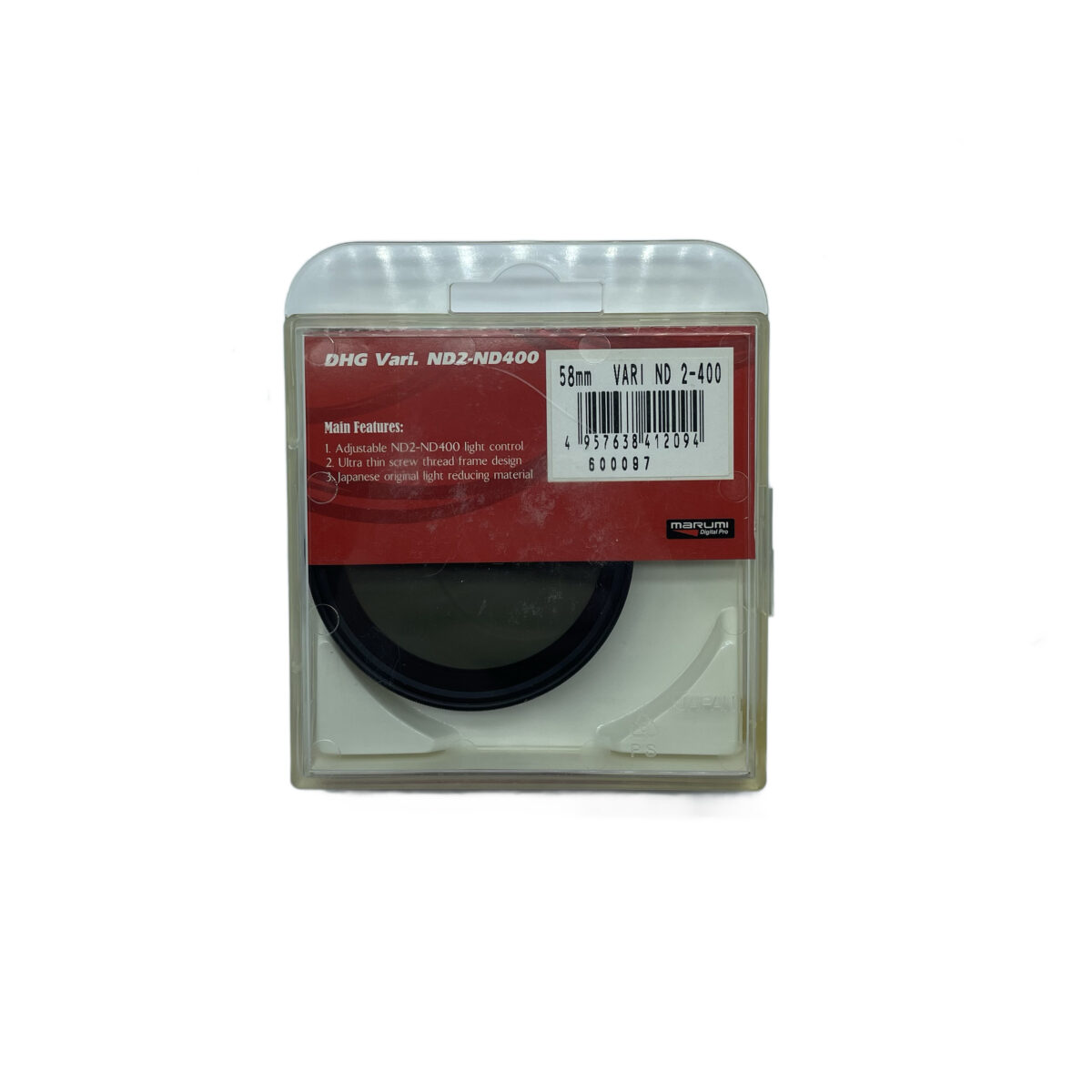 فیلتر لنز مارومی مدل VARIABLE NDX 2-400 DHG -58MM