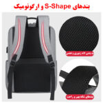 کوله پشتی لپ تاپ مدل 1139 مناسب برای لپ تاپ 14.1 تا 15.6 اینچی