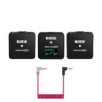 ست میکروفن بی سیم رود مدل Rode Wireless Go II همراه با کابل اتصال موبایل 3.5mm Rode SC7