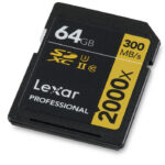 کارت حافظه SDXC لکسار مدل Professional کلاس 10 استاندارد UHS-I U3 سرعت 300MBps ظرفیت 64 گیگابایت