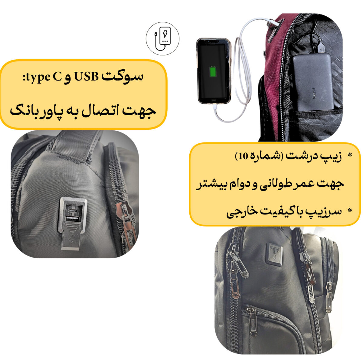 کوله پشتی لپ تاپ مدل Karma مناسب برای لپ تاپ 15.6 اینچی