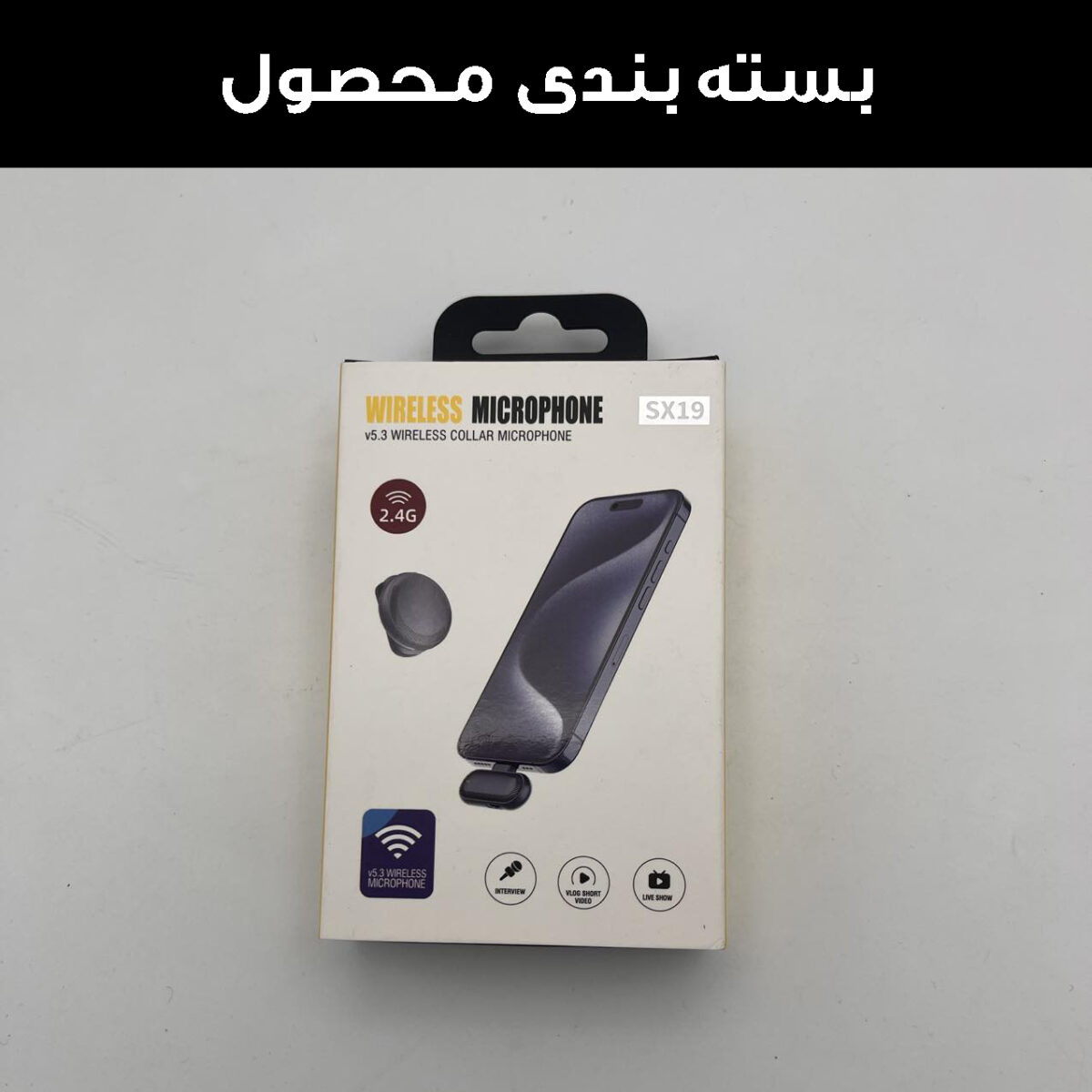 میکروفن یقه ای مدل SX19-TYPEC 2xMic