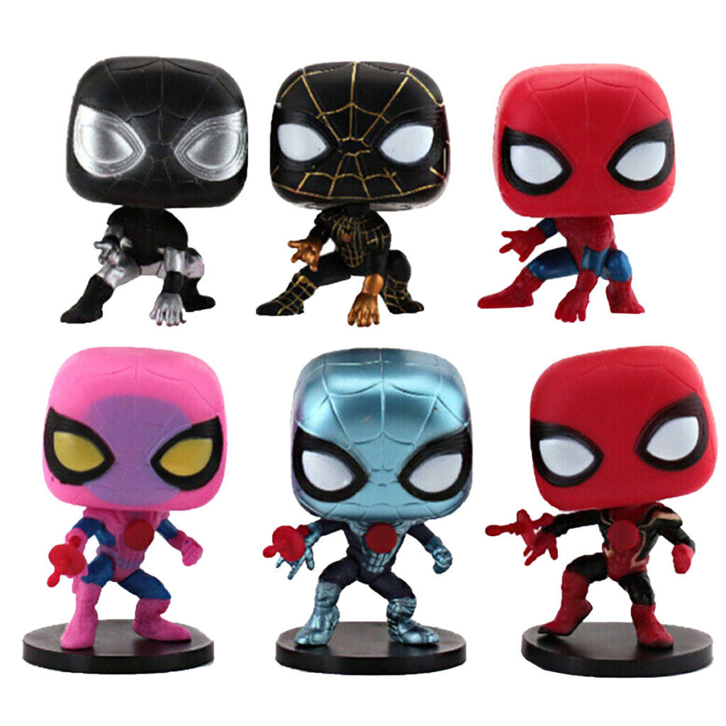 فیگور مدل spider man مجموعه 6 عددی