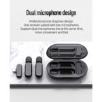 میکروفن یقه ای بی سیم مدل K61 Dual Lightning بسته 2 عددی