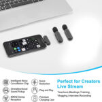 میکروفن یقه ای بی سیم مدل K61 Dual Lightning بسته 2 عددی