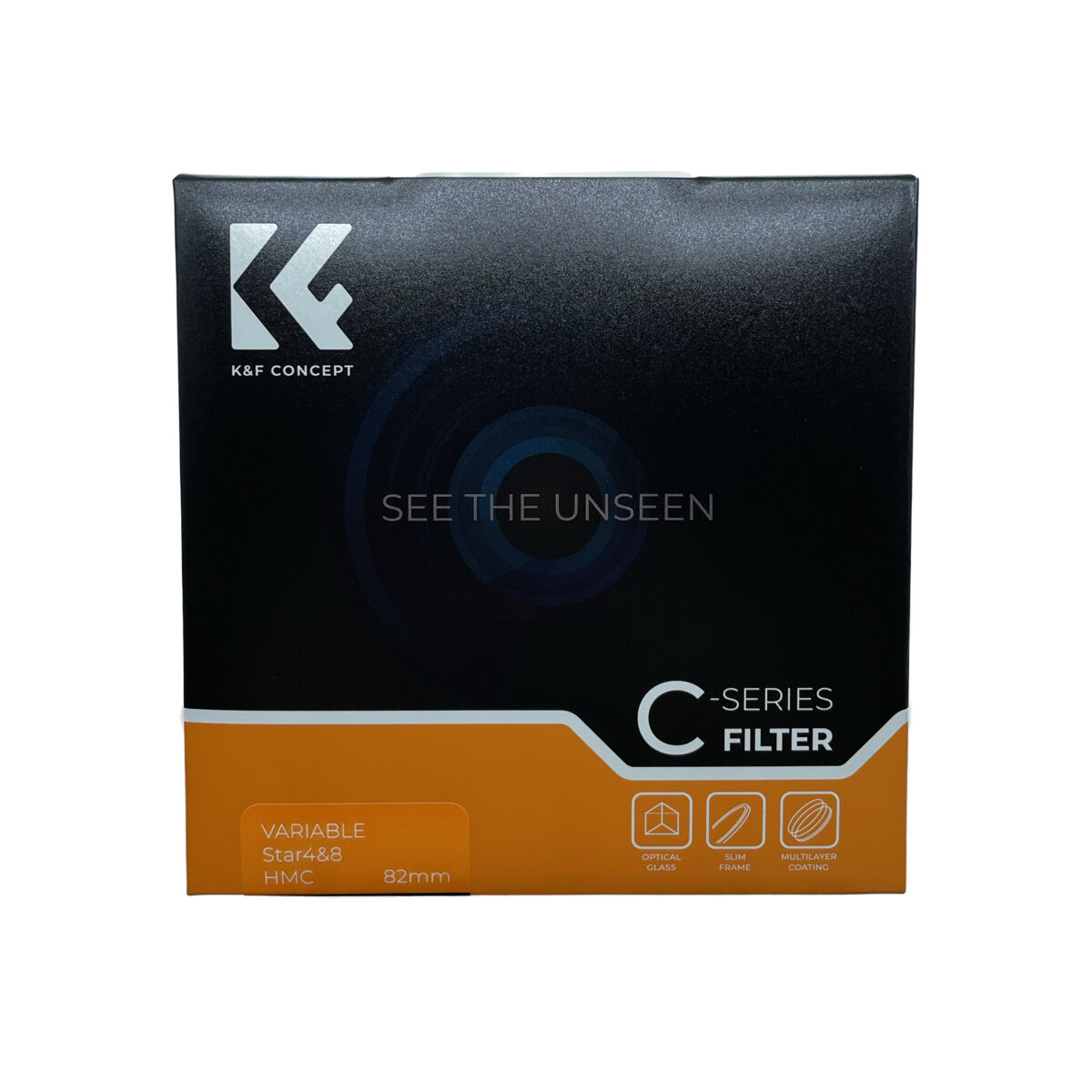 فیلتر لنز کی اند اف مدل VARIABLE STAR 4&8 HMC C-SERIES-82MM