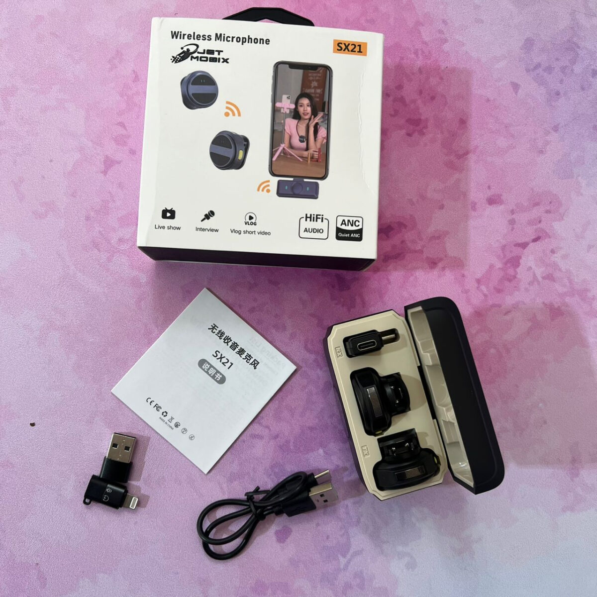 ست میکروفن بیسیم جت موبیکس مدل X21