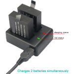 شارژر باتری دوربین مدل KIT-SJ4000-USB بسته 2 عددی