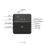 میکروفن یقه ای بیسیم مدل answer SX9 dual
