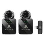 میکروفن یقه ای پلوز مدل wireless Lavalier Dual Lightning