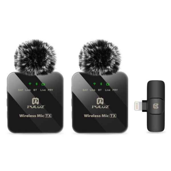 میکروفن یقه ای پلوز مدل wireless Lavalier Dual Lightning
