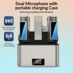 ست دوکاربره میکروفون بی سیم جی ماری مدل MW-15