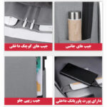 کوله پشتی لپ تاپ مدل 6301 مناسب برای لپ تاپ 14.1 تا 15.6 اینچی
