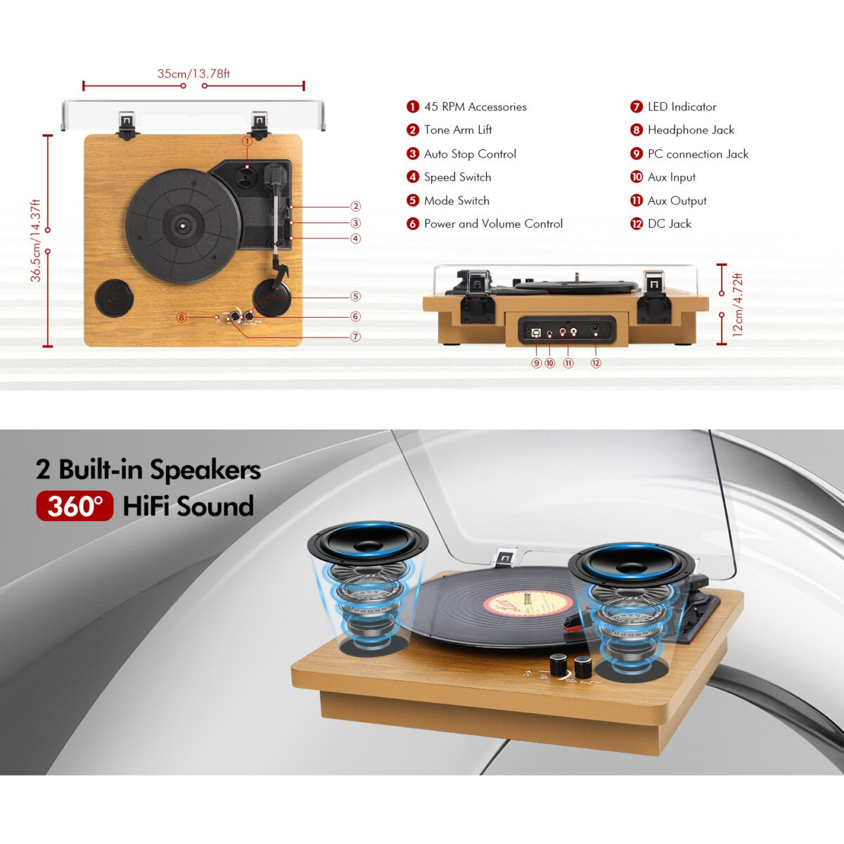 گرامافون وفلایکو مدل XR-636DP-87
