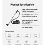 جاروبرقی 2000 وات پاناسونیک  مدل MC-CL605