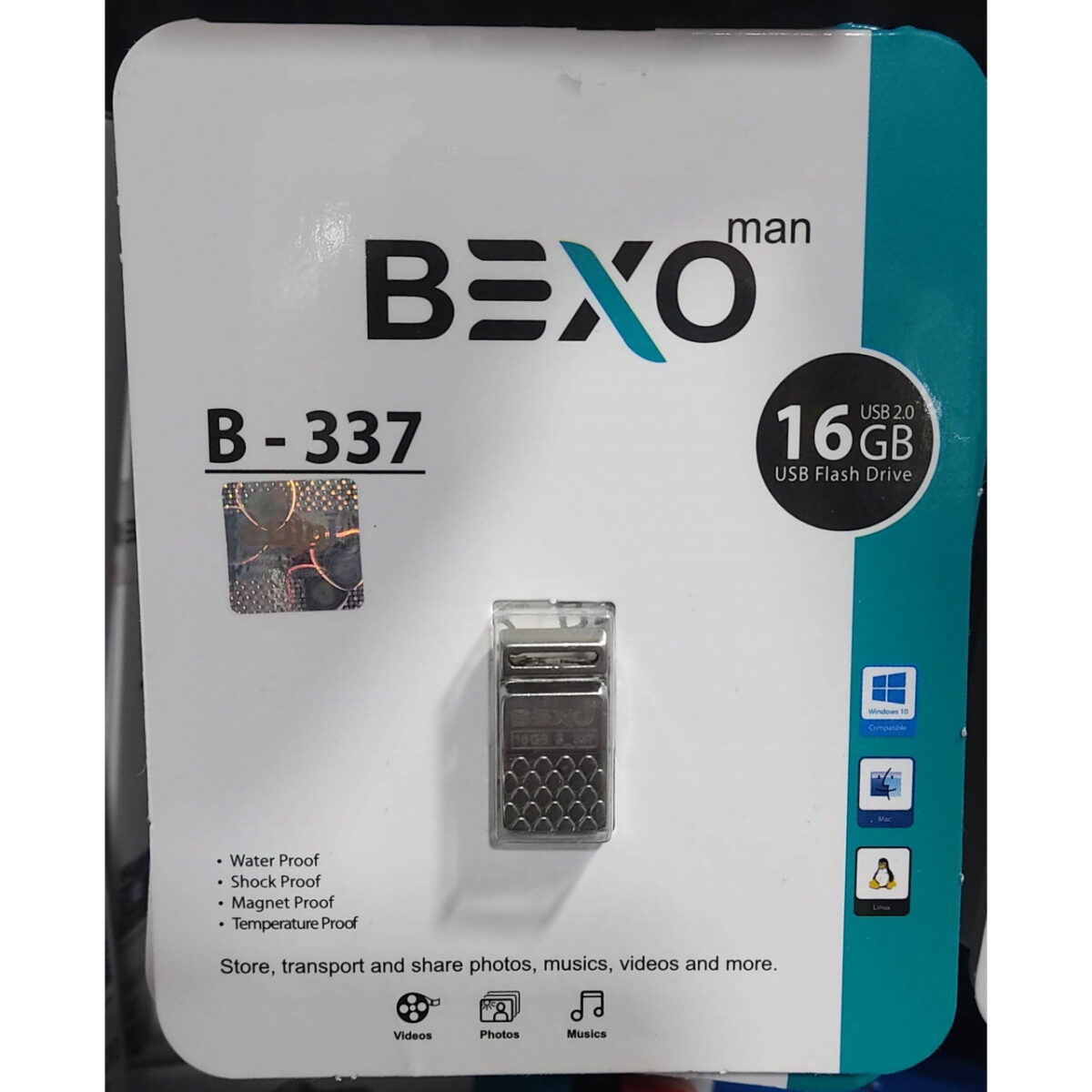 فلش مموری USB 2.0 بکسو مدل B-337 ظرفیت 16 گیگابایت